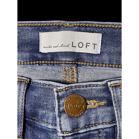 Ann Taylor LOFT Skinny Crop Denim Jeans Women Size 25|0 - Picture 3 of 10